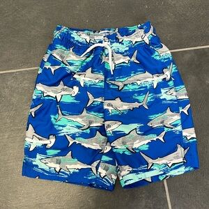 Place Sport Boys Blue shark bathing suit - size small 5/6